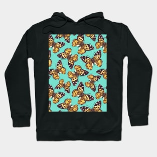 Painted lady butterfly pattern 2 Hoodie
